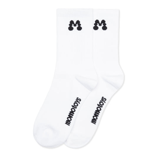 Momotoys - Bubble M Logo Socks - White