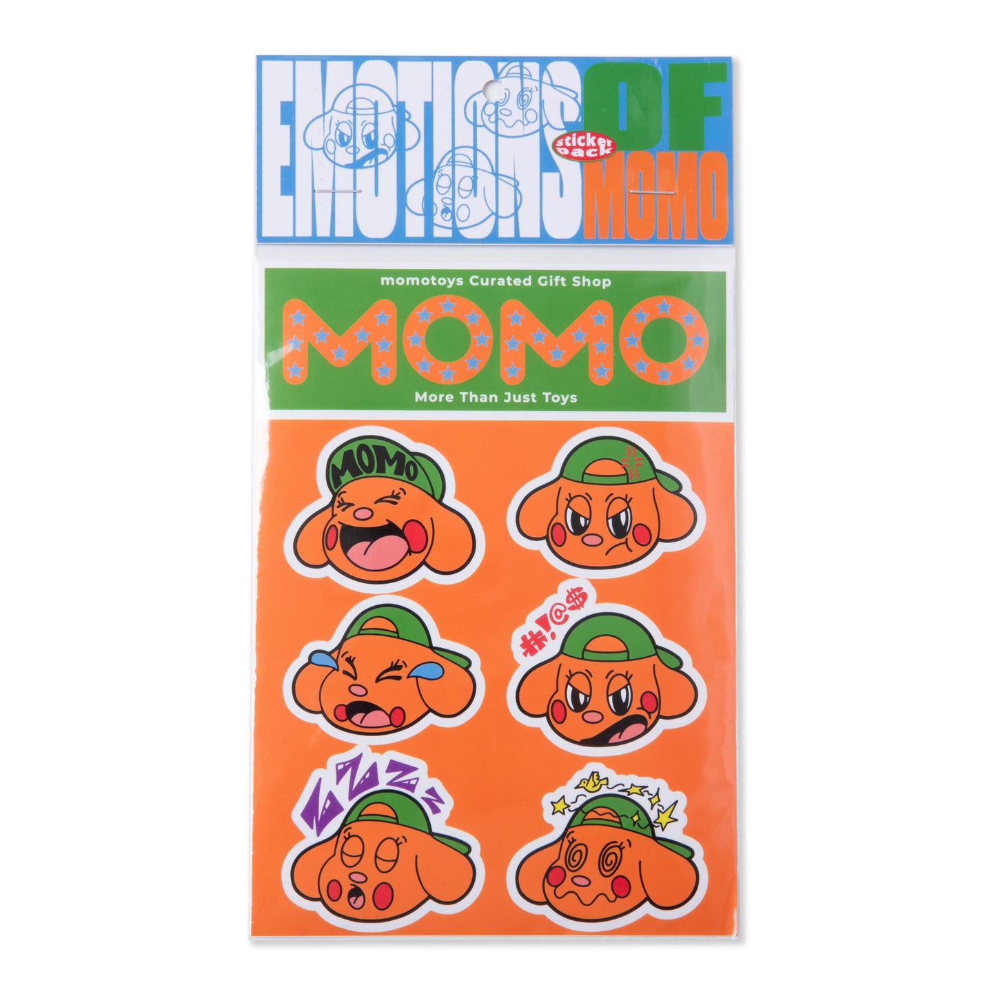 Momotoys - Emotions of Momo Sticker Sheet - Multi