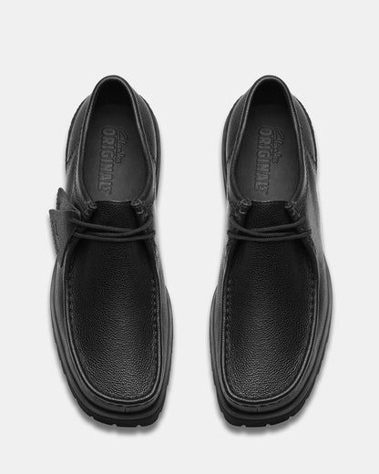 Clarks Originals - Wallabee Yukoner Black Scotch Grain Leather - Black