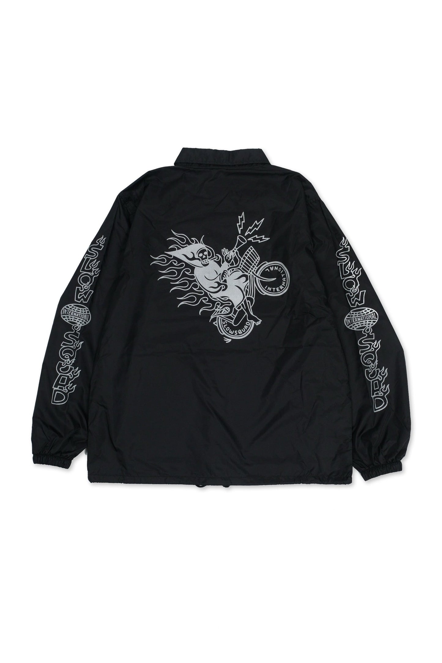 Slow Squad International - Slow Squad x Scumboy Reflective Coach Jacket - Black