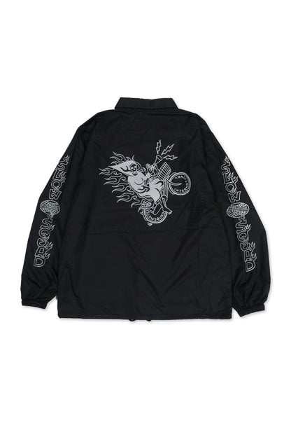 Slow Squad International - Slow Squad x Scumboy Reflective Coach Jacket - Black