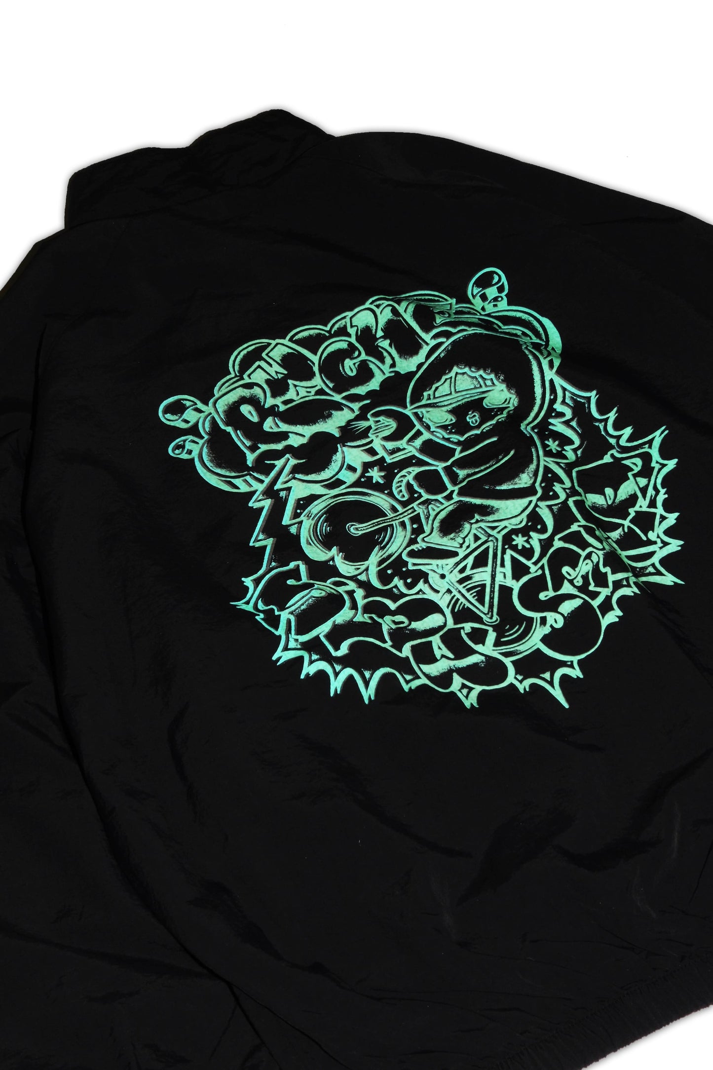 Slow Squad International - Zecs Glow In The Dark Drill Jacket - Glow