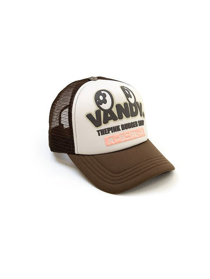 VANDYTHEPINK - Eye Logo Trucker Hat - Brown