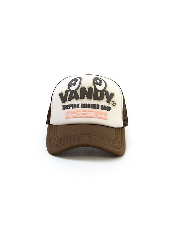 VANDYTHEPINK - Eye Logo Trucker Hat - Brown