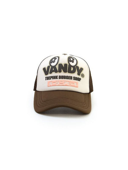 VANDYTHEPINK - Eye Logo Trucker Hat - Brown