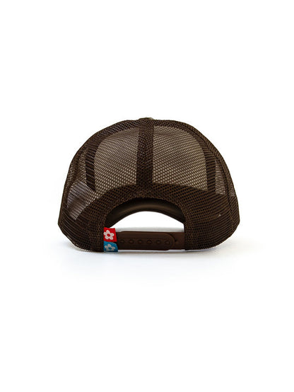 VANDYTHEPINK - Eye Logo Trucker Hat - Brown