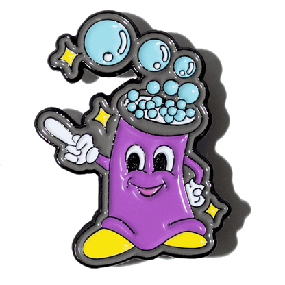 OHSHIT! / MADE IN THE USA - BLOOD ORANGE DRANK KID Pin - Multi