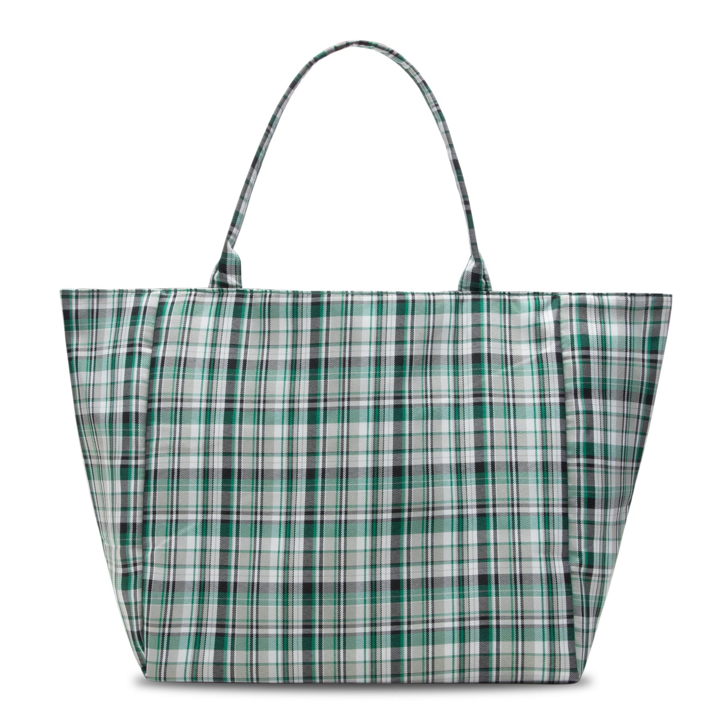Momotoys - Bubble M Plaid Tote Bag - Green