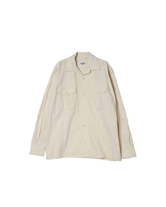 Army Twill - Cotton Slab Utility Shirt - Ecru