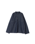 Army Twill - Denim Dot Bottom Smock - Navy