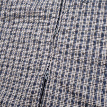108WAREHOUSE - Seersucker SS Zip Shirt - Blueberry Plaid