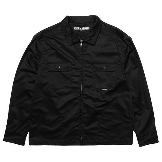 108WAREHOUSE - Zip Work Shirt - Black