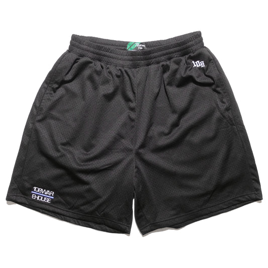 108WAREHOUSE - Stripe Logo Mesh Shorts - Blue