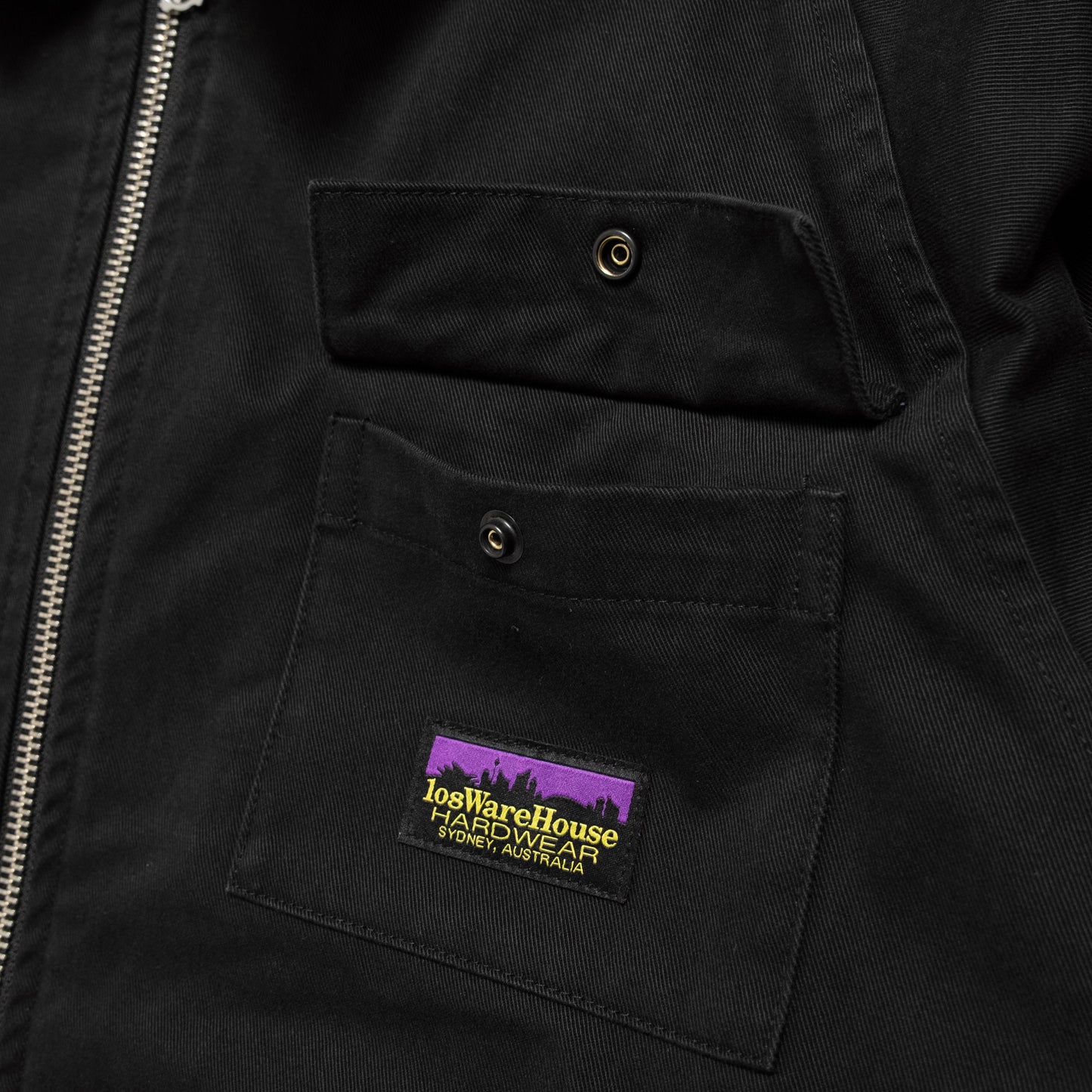 108WAREHOUSE - Work Jacket (Padded) - Washed Black