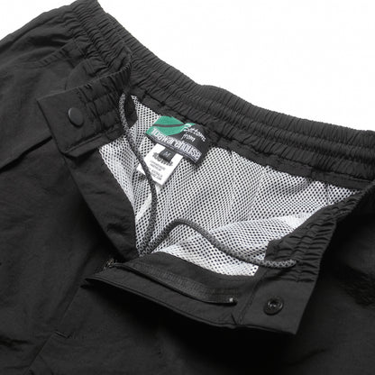 108WAREHOUSE - Crinkled Nylon Utility Shorts - Black