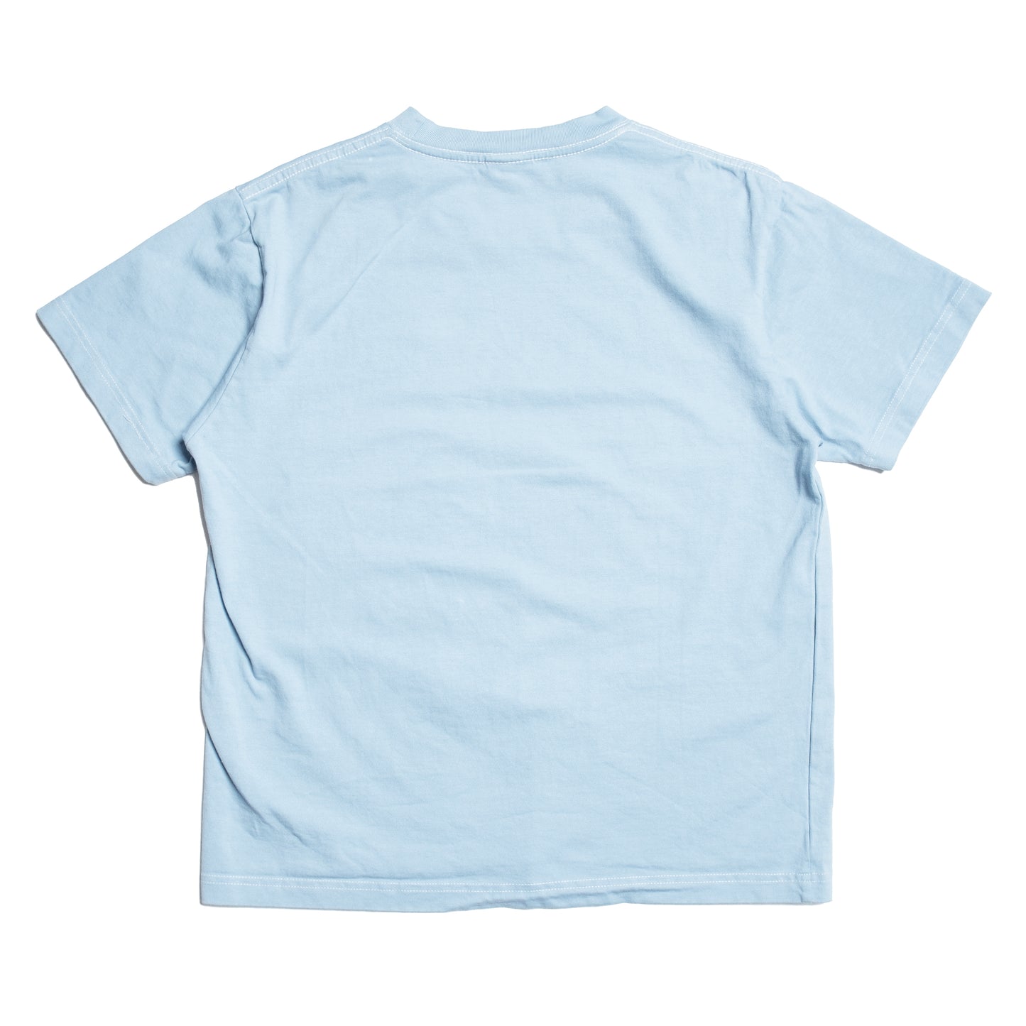 108WAREHOUSE - Contrast Stitch T-Shirt (Sky Blue)