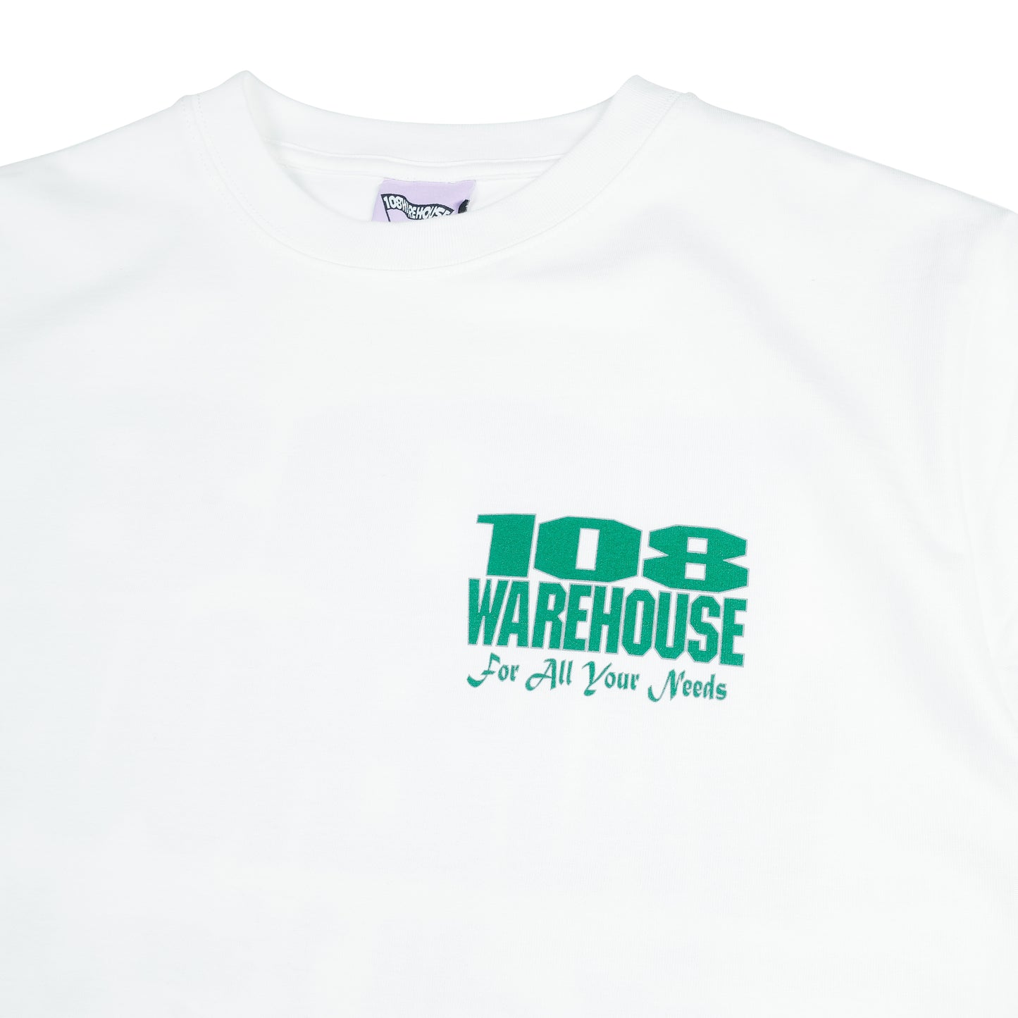 108WAREHOUSE - Shop T-Shirt (Green on White)