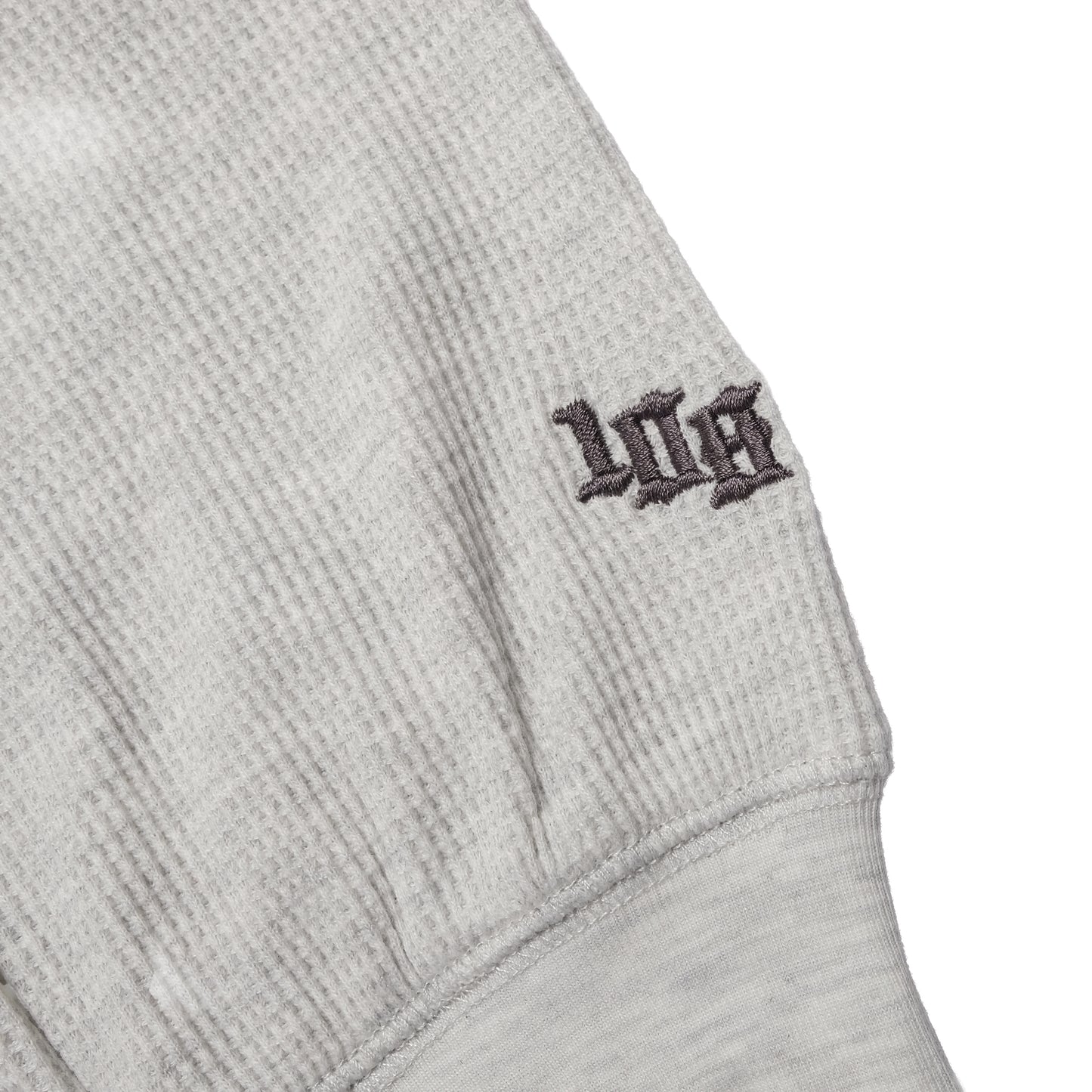 108WAREHOUSE - Waffle Knit Long Sleeve - Ash Grey
