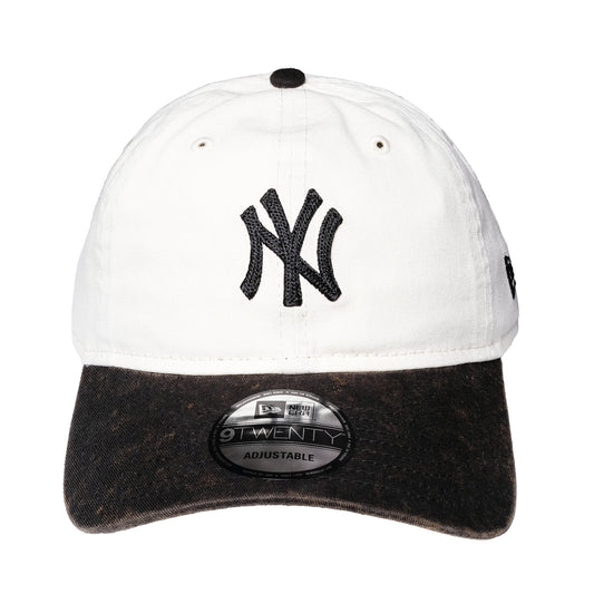 New Era - 9TWENTY NY Yankees 2-Tone Snow Wash Cap - White/Black