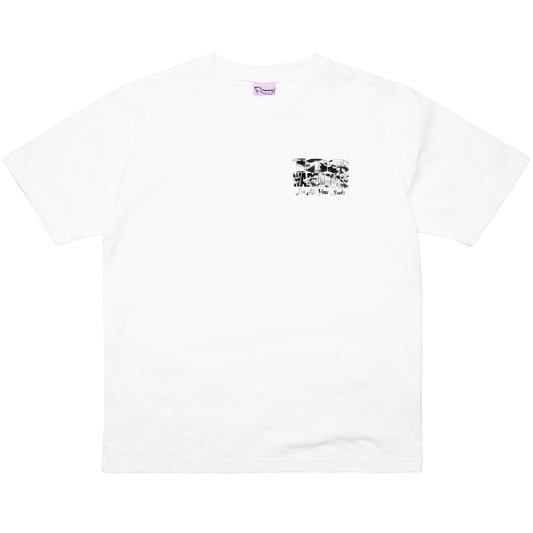 108WAREHOUSE - White Shop T-Shirt - Camo