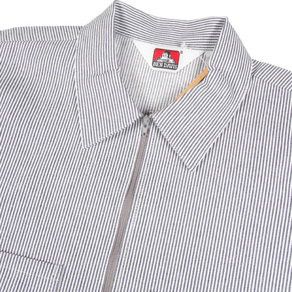 Ben Davis - Short Sleeve Half Zip Stripe (Hickory)