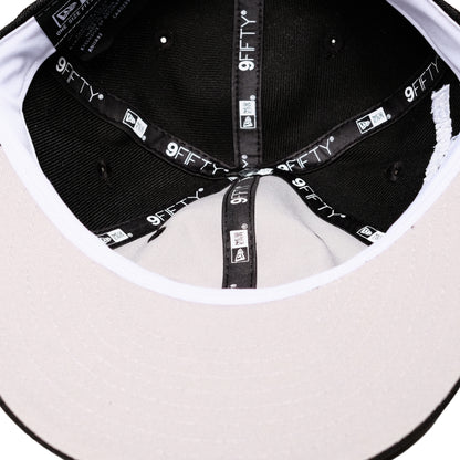 New Era x 108WAREHOUSE - 9FIFTY® Retro Crown Strapback Cap - Black