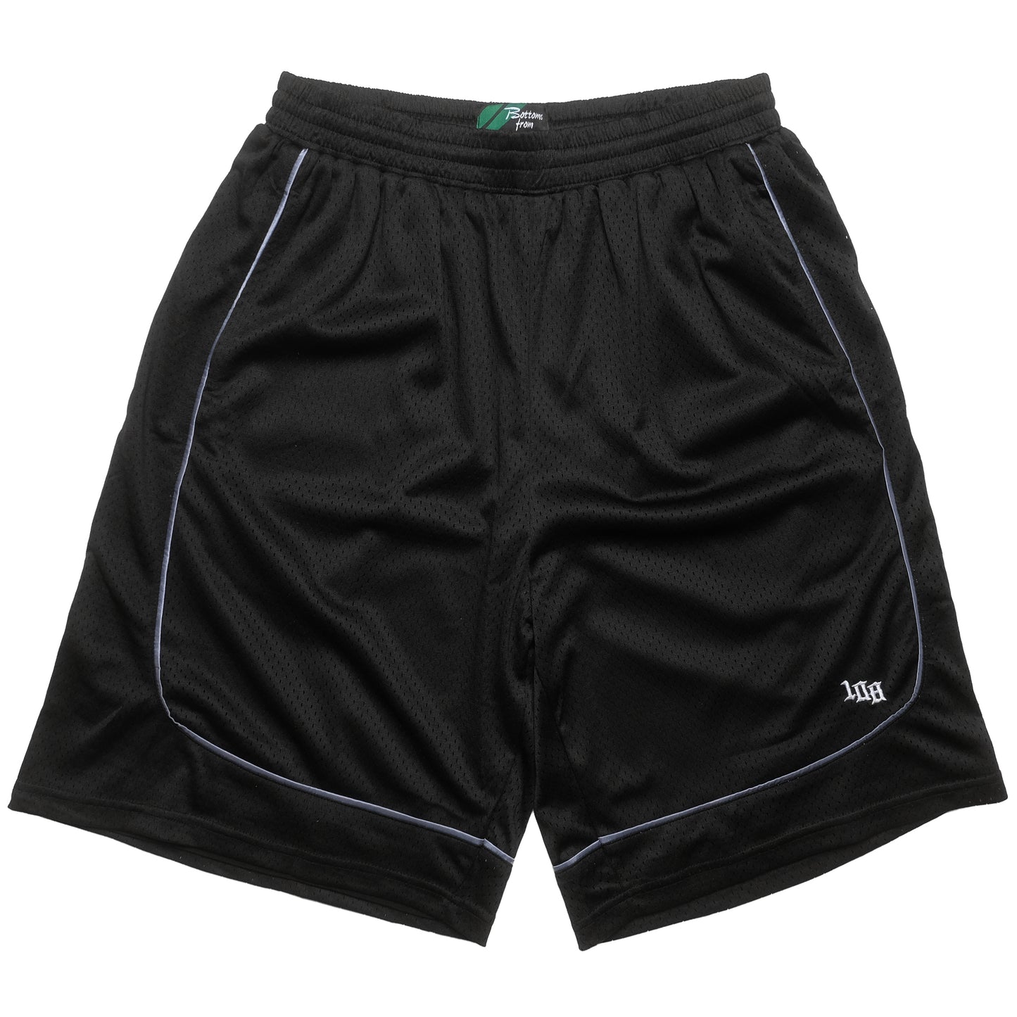 108WAREHOUSE - Two Panel Mesh Shorts - Black / Black