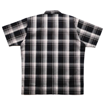 Ben Davis - Short Sleeve Half Zip Plaid (Navy/Grey)
