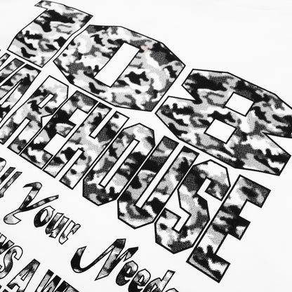 108WAREHOUSE - White Shop T-Shirt - Camo