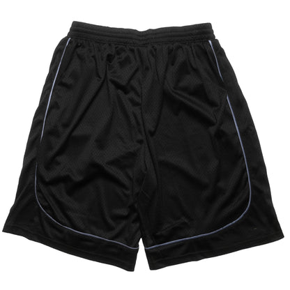 108WAREHOUSE - Two Panel Mesh Shorts - Black / Black