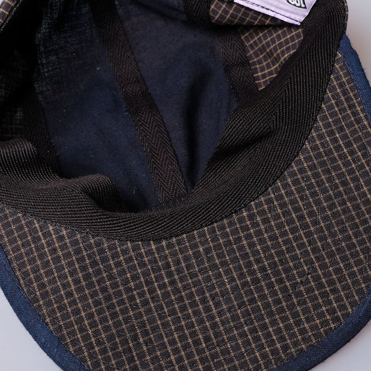 108WAREHOUSE x Troy O'Shea - Shoebill Cap (Regular Visor) - 2 Tone Indigo / Plaid