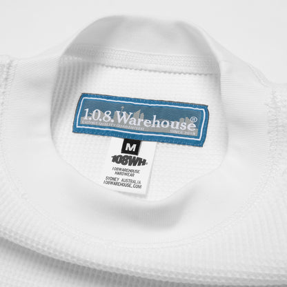 108WAREHOUSE - Waffle Knit Long Sleeve - White