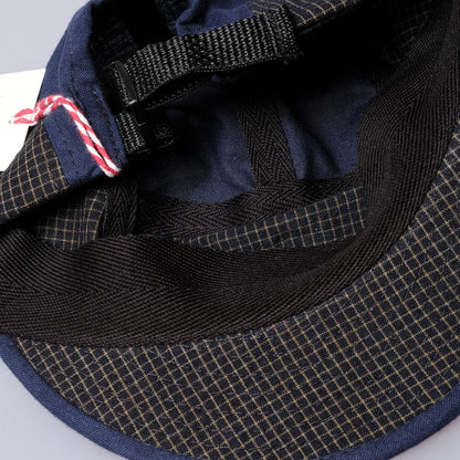 108WAREHOUSE x Troy O'Shea - Weebill Cap (Short Visor) - 2 Tone Indigo / Plaid