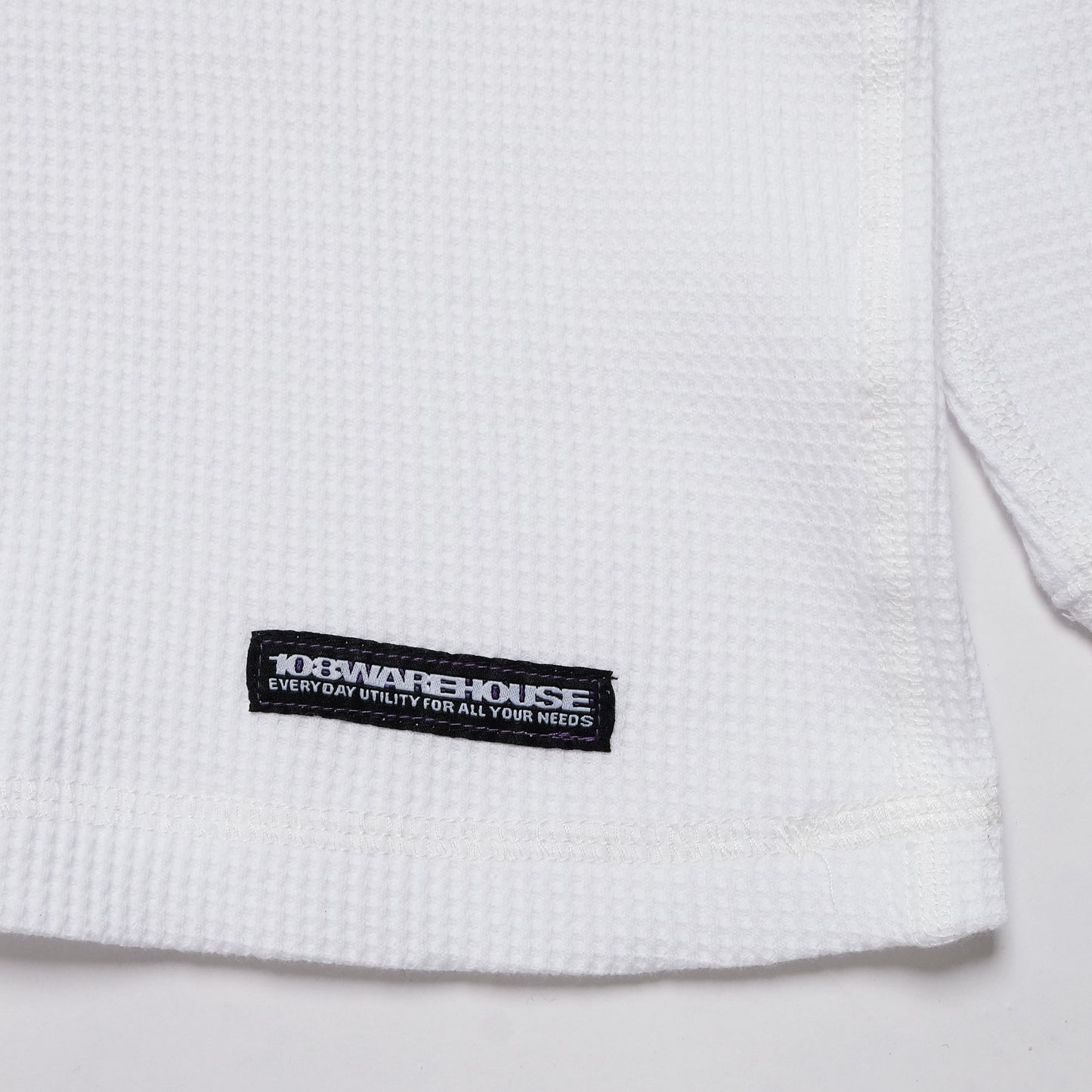 108WAREHOUSE - Waffle Knit Long Sleeve - White