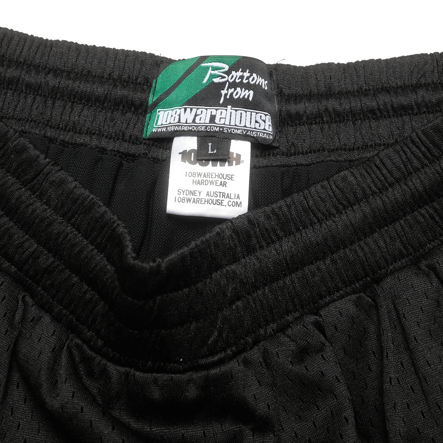 108WAREHOUSE - Two Panel Mesh Shorts - Black / Black