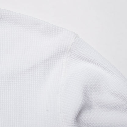 108WAREHOUSE - Waffle Knit Long Sleeve - White
