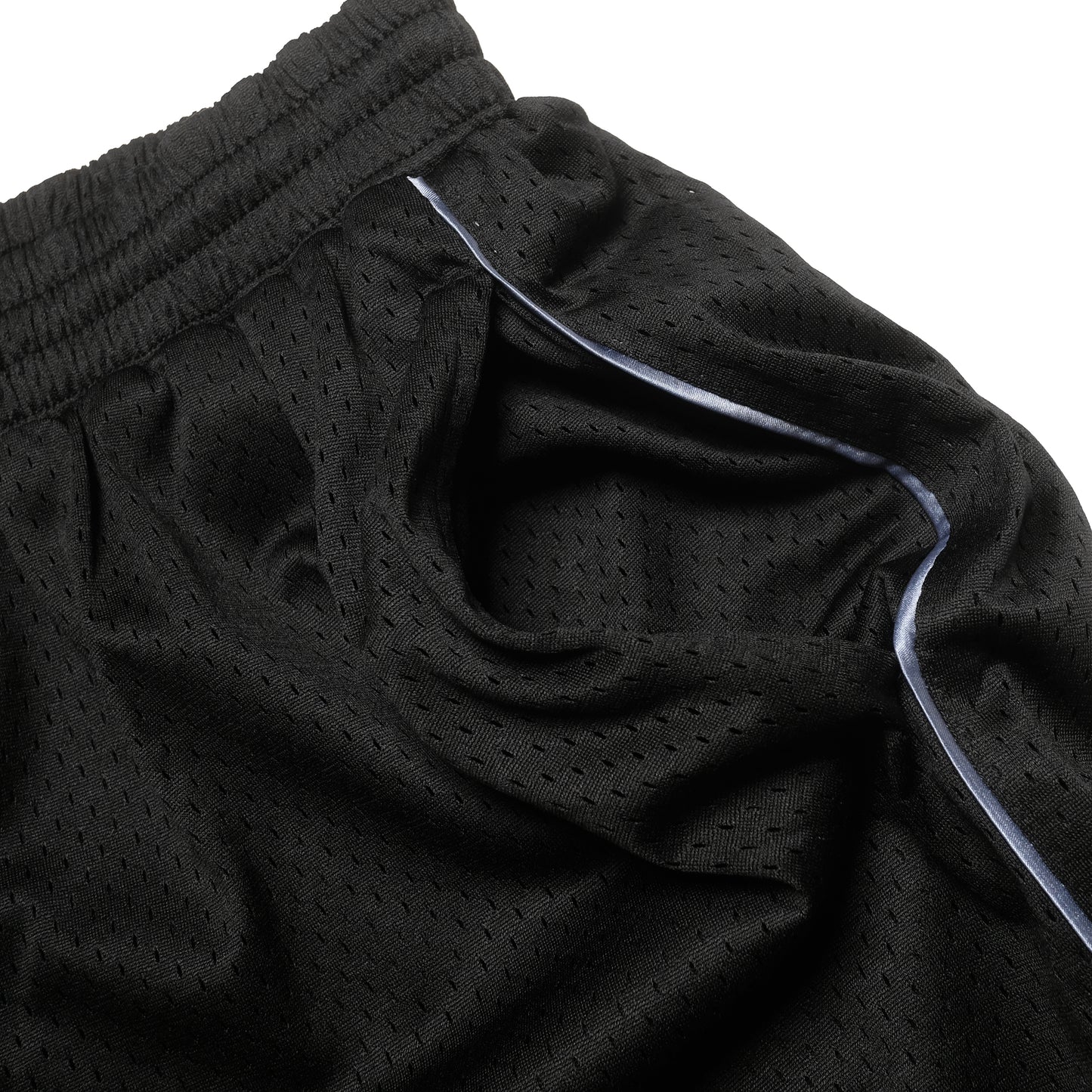108WAREHOUSE - Two Panel Mesh Shorts - Black / Black