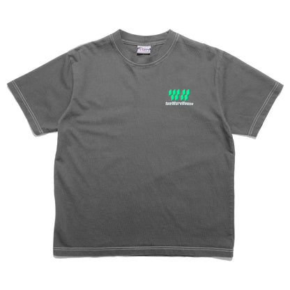 108WAREHOUSE - Contrast Stitch T-Shirt - Ash Grey