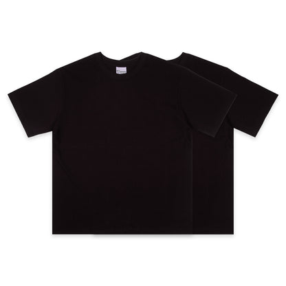 108Warehouse 2 Pack Blank T-Shirt (Black)