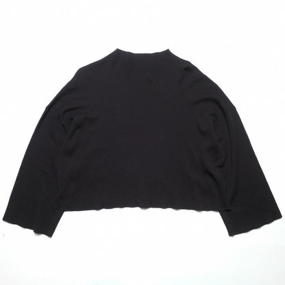 Issey Miyake Pleats Please Black Wide Turtleneck Knit