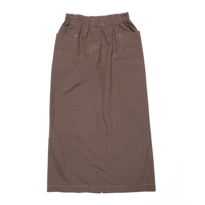 CDG Tricot Brown Long Skirt