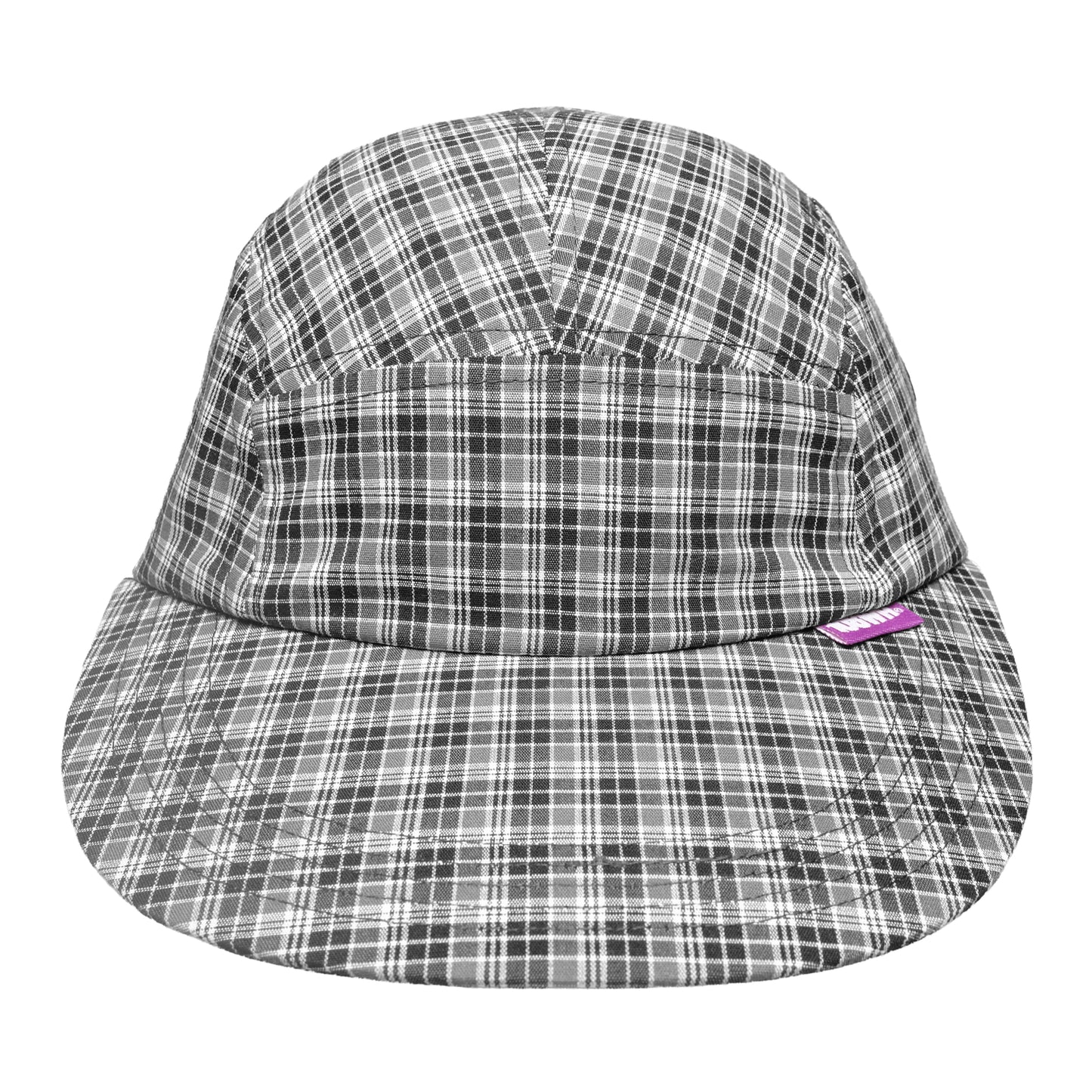 108WAREHOUSE - Plaid 5PAN Cap - Black/Grey