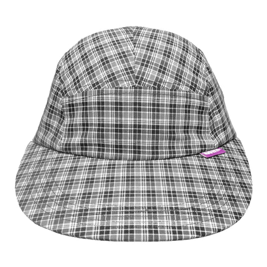 108WAREHOUSE - Plaid 5PAN Cap - Black/Grey