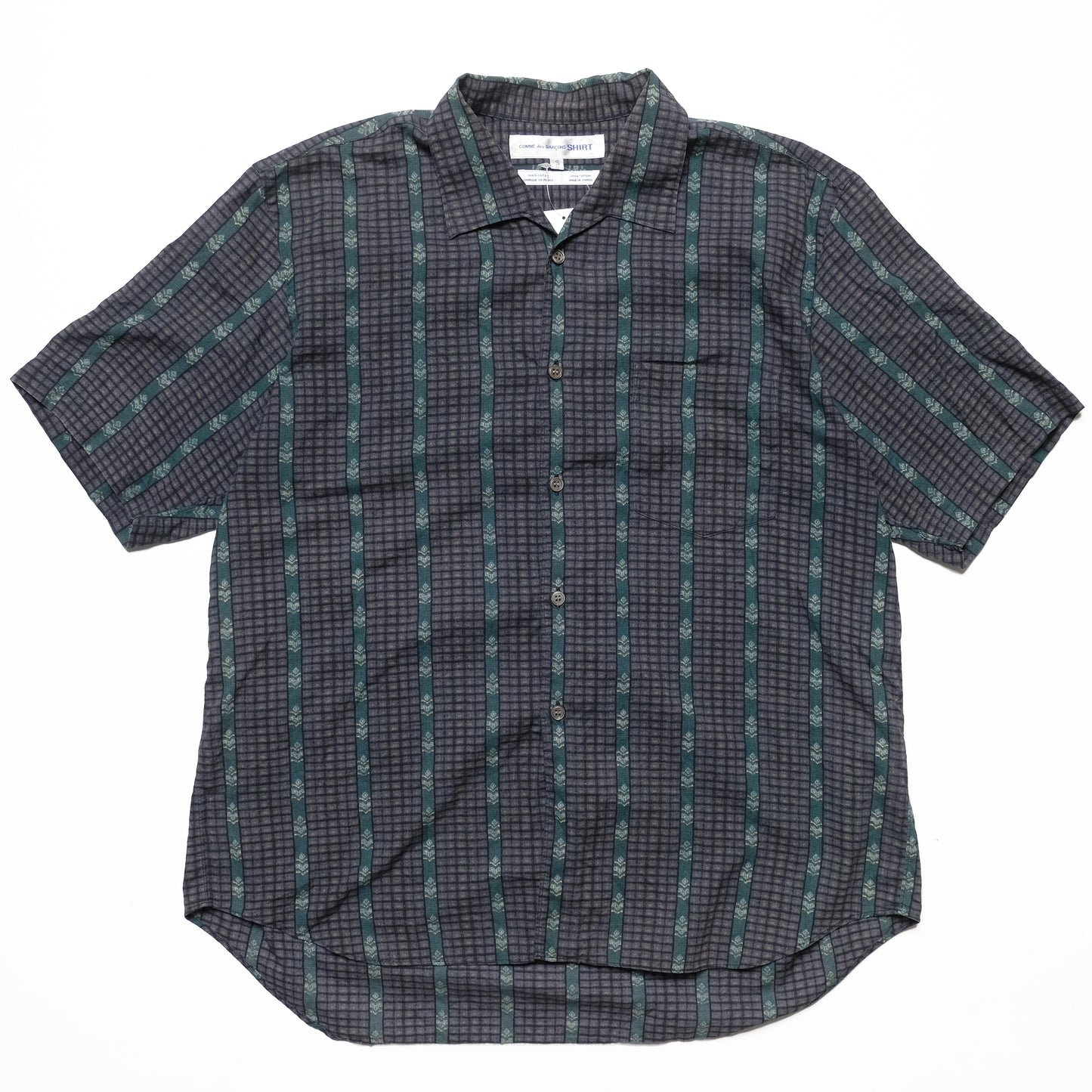 CDG SHIRT Patterned Short Sleeve Shirt