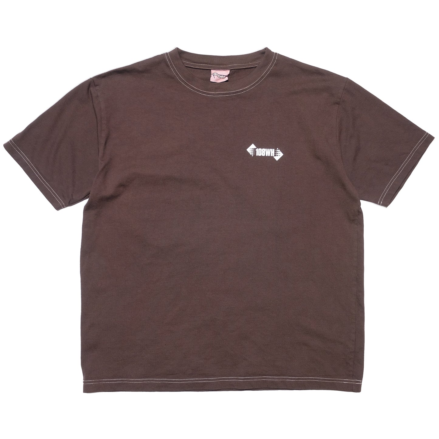 108WAREHOUSE - Contrast Stitch T-Shirt (Mocha)