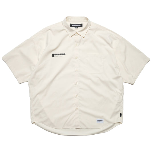 Neighborhood White Button up Shortsleeve