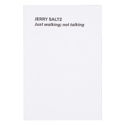 Innen - Jerry Saltz - Just walking; not talking