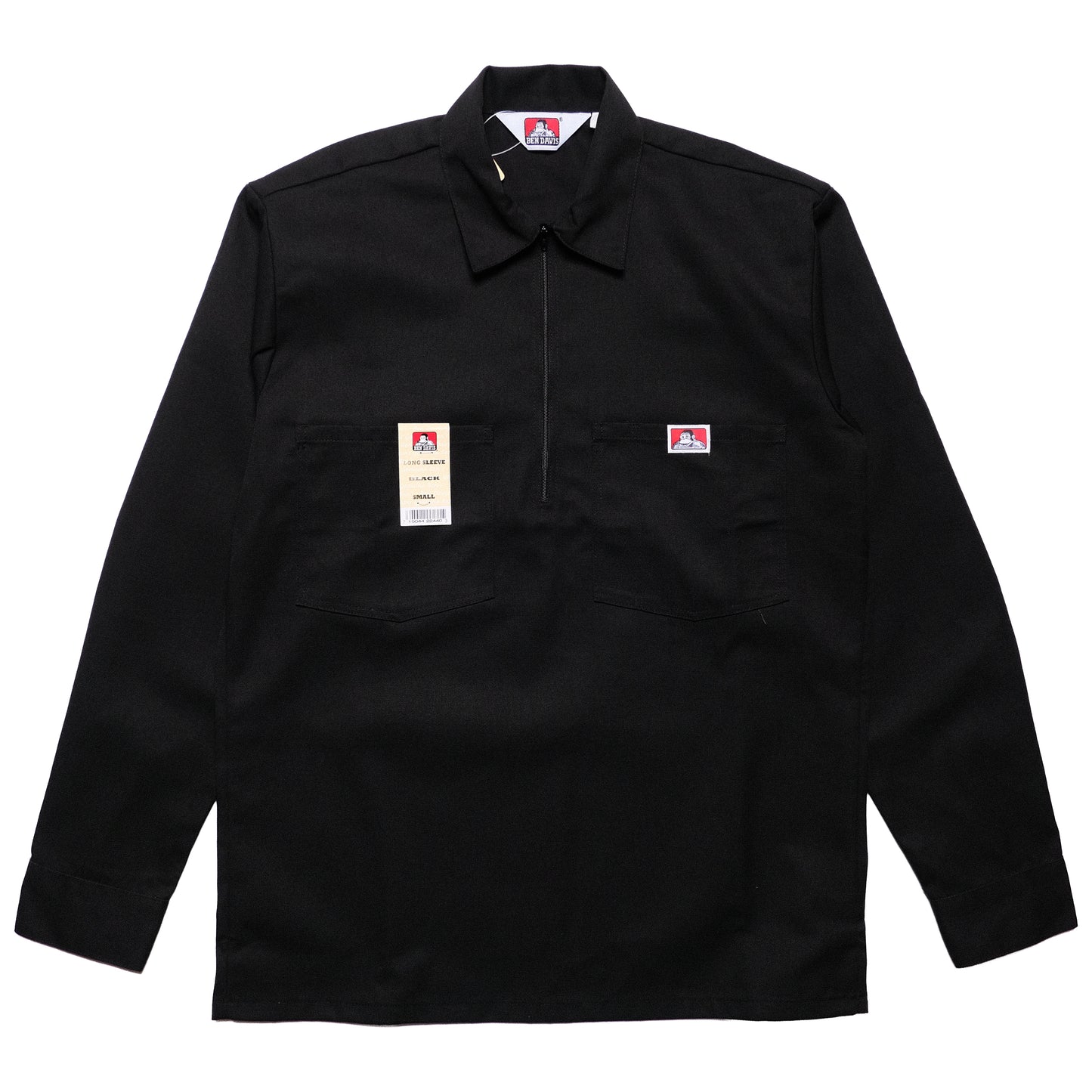 Ben Davis - LS Half Zip Solid (Black)