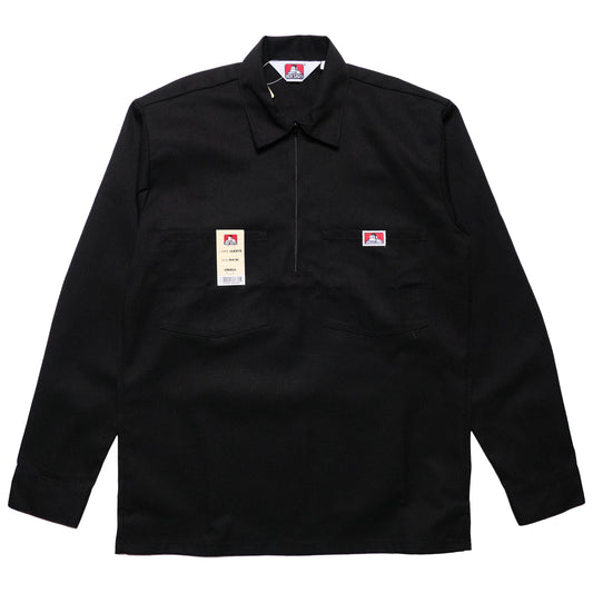 Ben Davis - LS Half Zip Solid (Black)