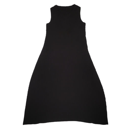 Issey Miyake Black Pleated Dress